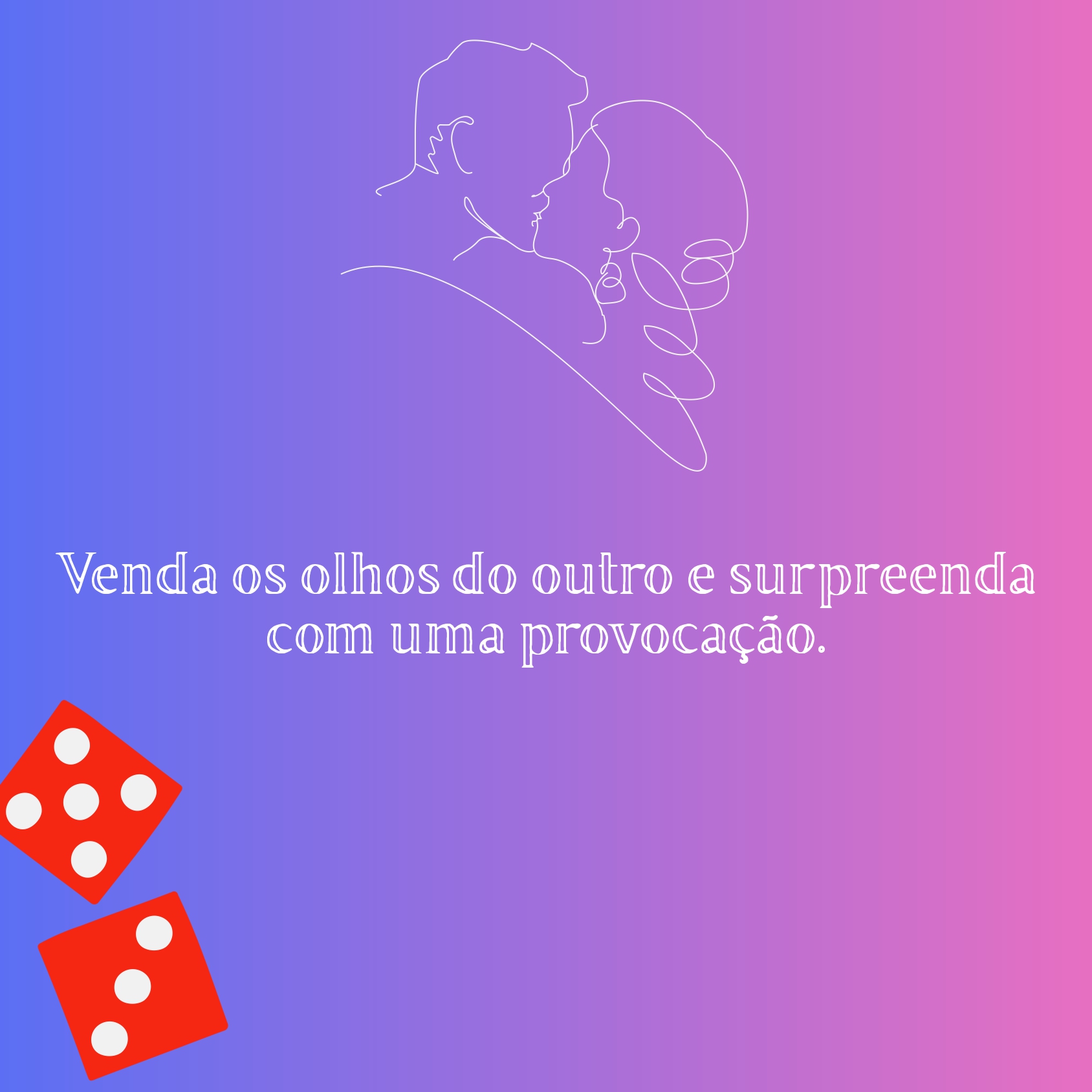 Carta do jogo - Venda os olhos e surpreenda